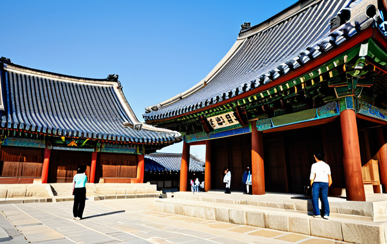 역사적 순례 여행과 지역 주민의 이야기 - Old Alleyway**

A charming, narrow alleyway in a historic Korean neighborhood, with traditional hous...